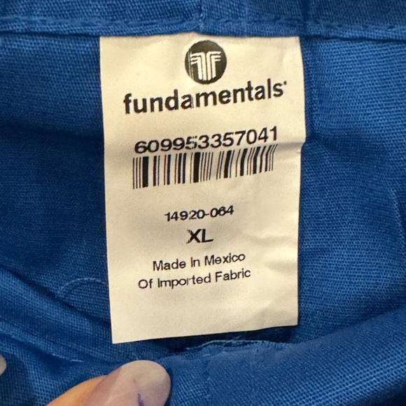 Fundamentals Scrub Pants sz XL Royal Blue - Picture 3 of 4